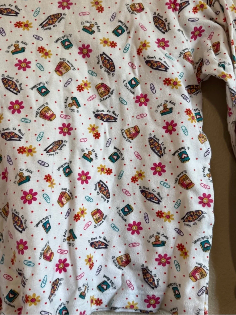 Vintage White Floral and Patterned Long Sleeve Turtleneck